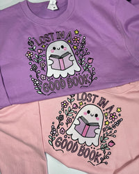 Lost in a Good Book Embroidered Sweatshirt