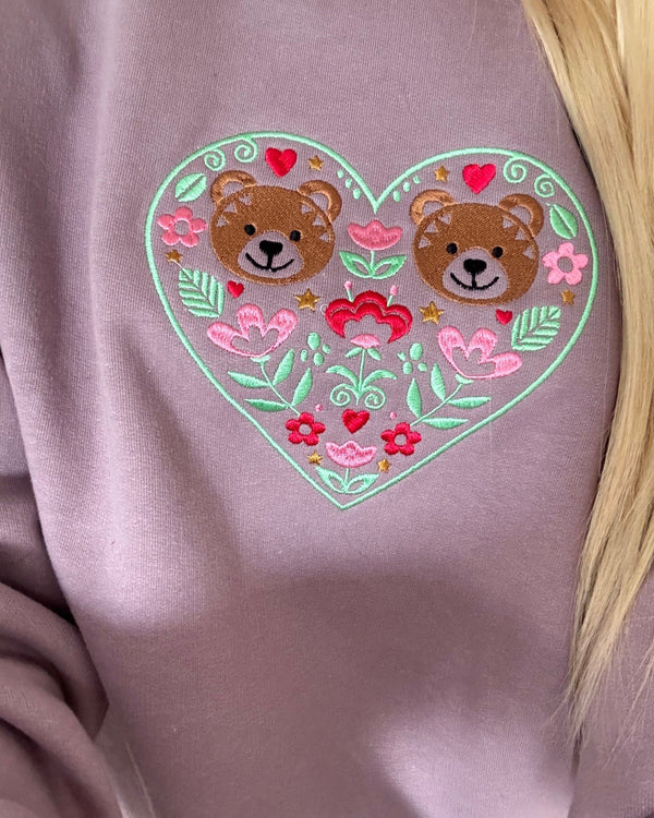 Love Bears Embroidered Sweatshirt