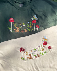 Magic Squirrel Party Embroidered T-Shirt
