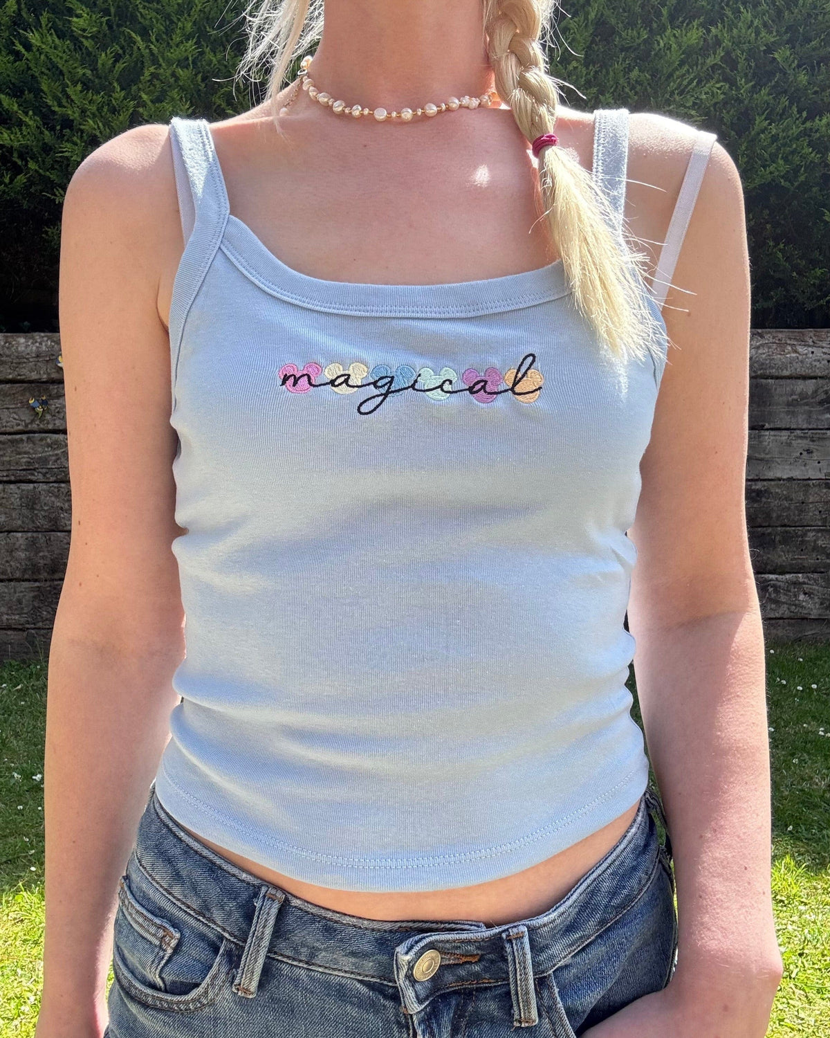 Magical Mickey Face Embroidered Vest