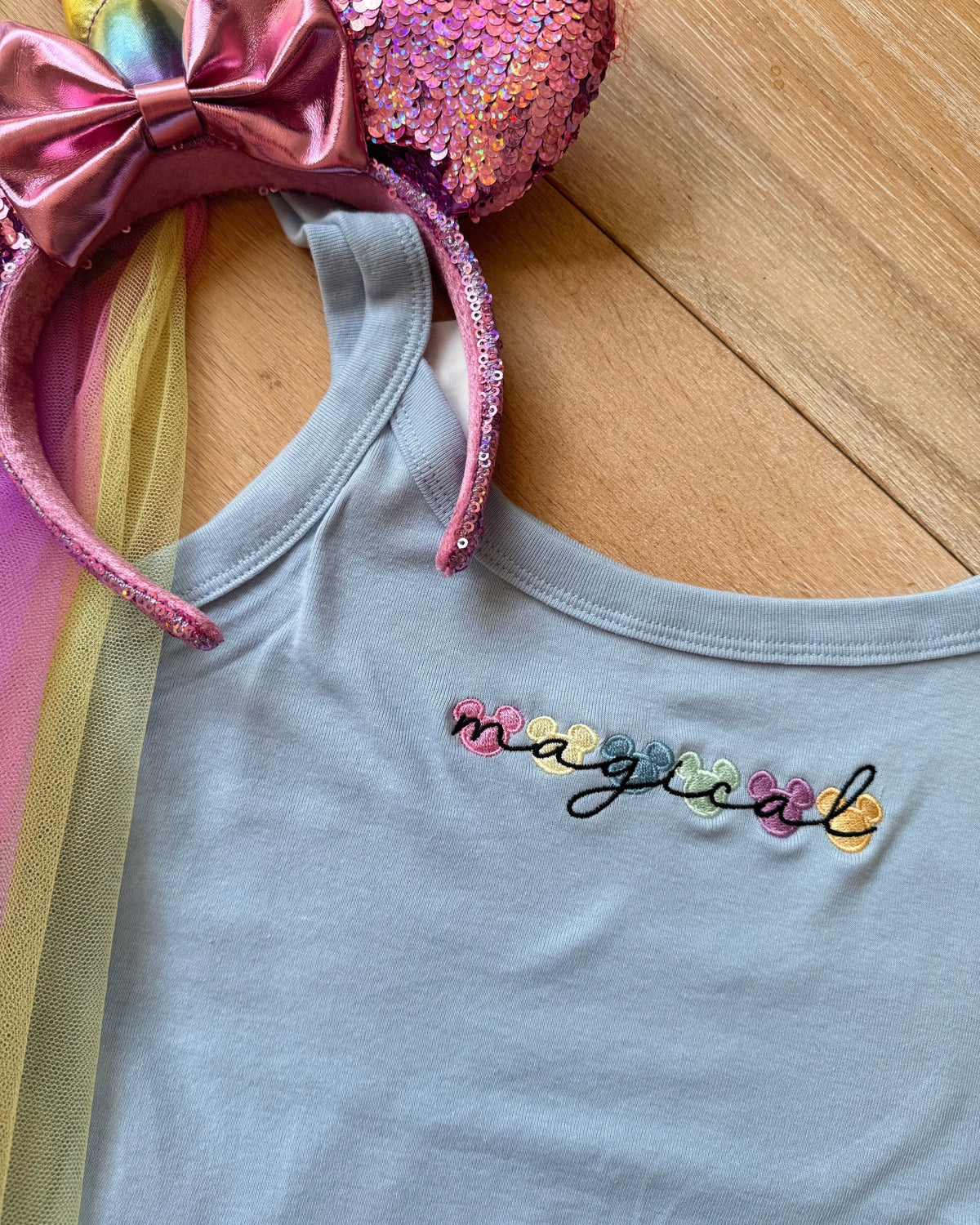 Magical Mickey Face Embroidered Vest