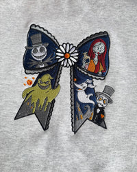 Nightmare Before Christmas Bow Sweatshirt