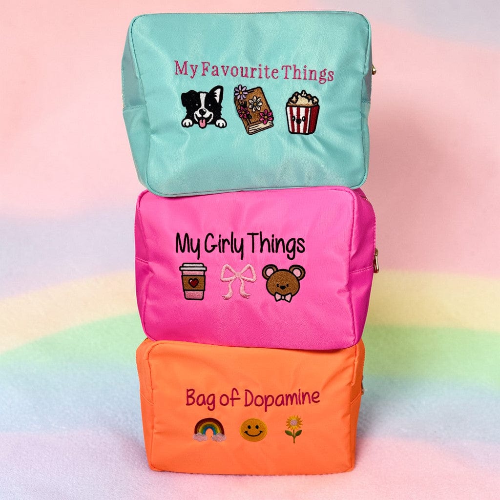 Personalised Cosmetic Bags www.stitchandsmile.co.uk
