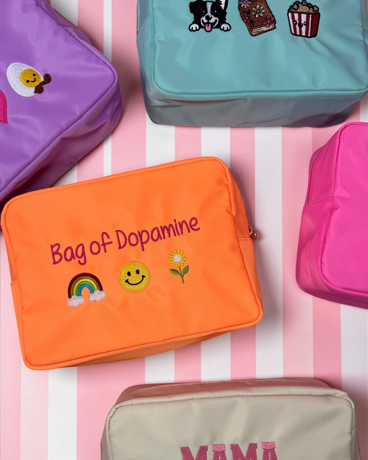 Personalised Cosmetic Bags www.stitchandsmile.co.uk
