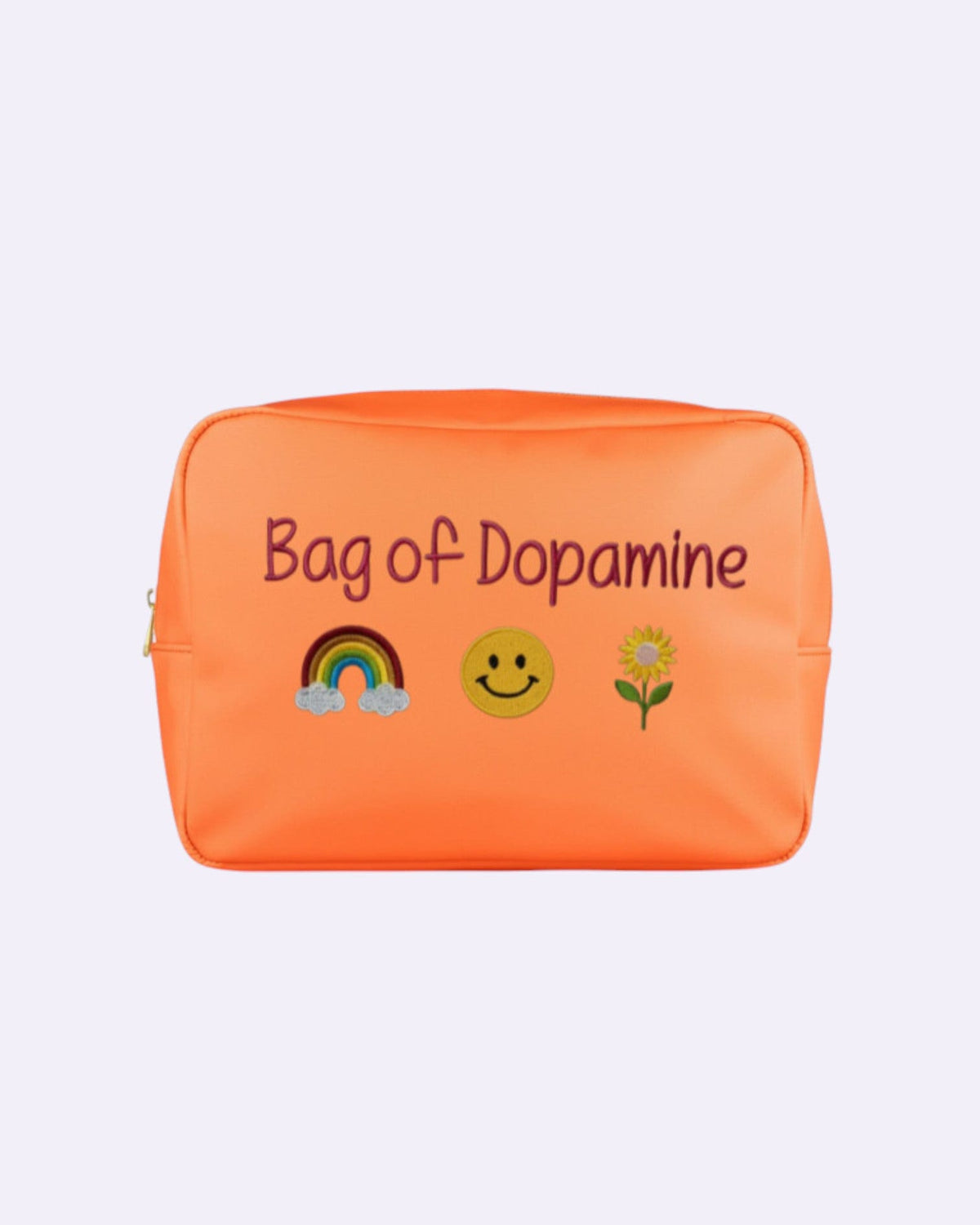 Personalised Orange Cosmetic Pouch