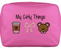 Personalised Pink Cosmetic Pouch