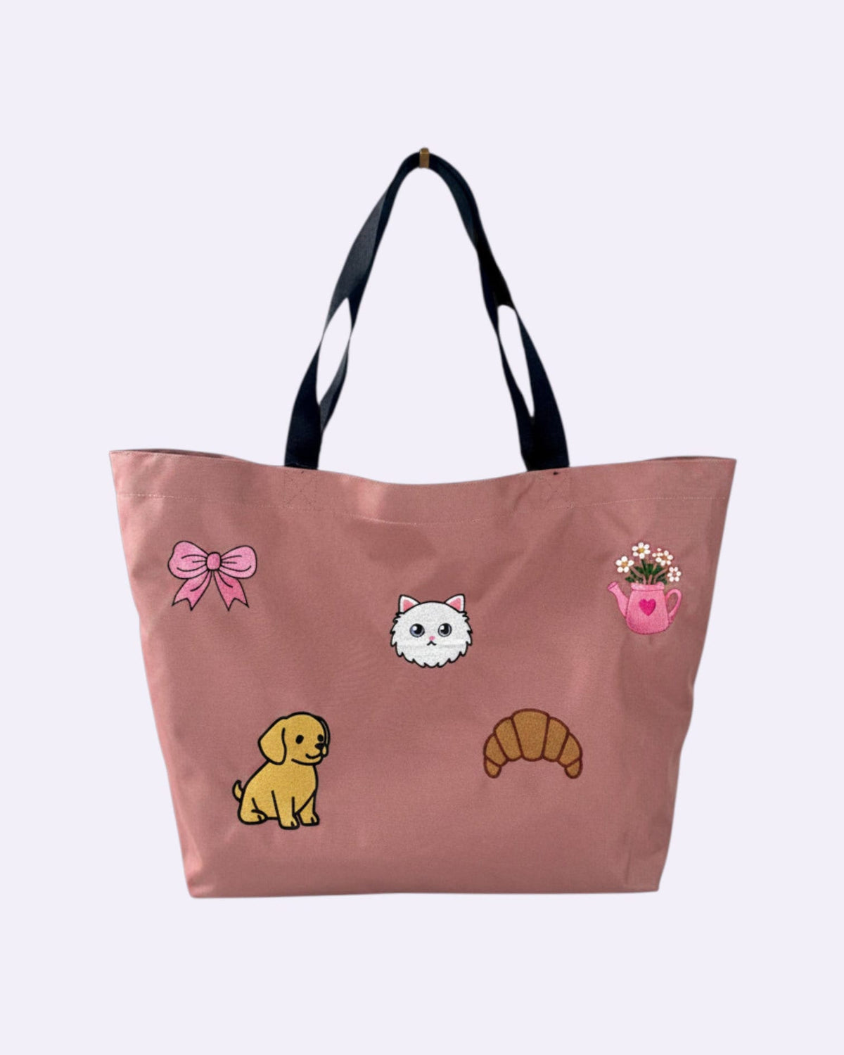 Personalised Rose Pink Tote Bag