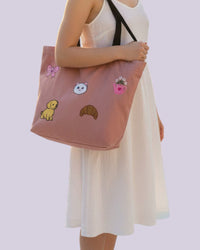 Personalised Rose Pink Tote Bag