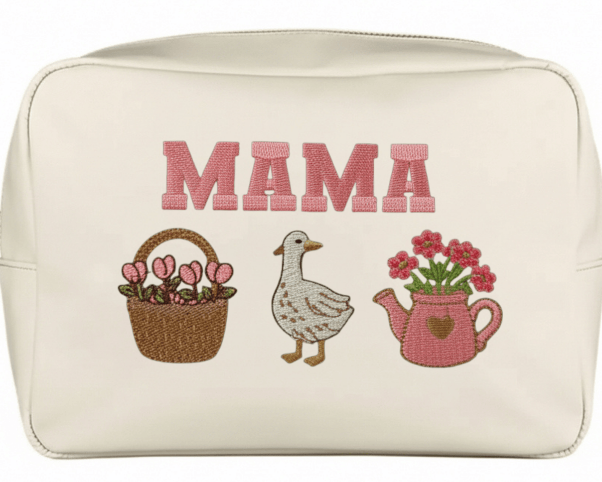 Personalised Vanilla Cosmetic Pouch