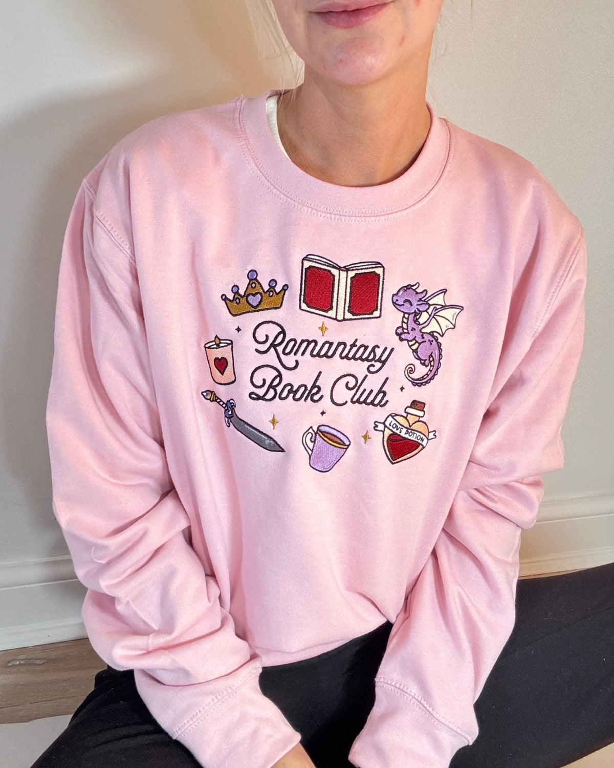 Romantasy Book Club Embroidered Sweatshirt