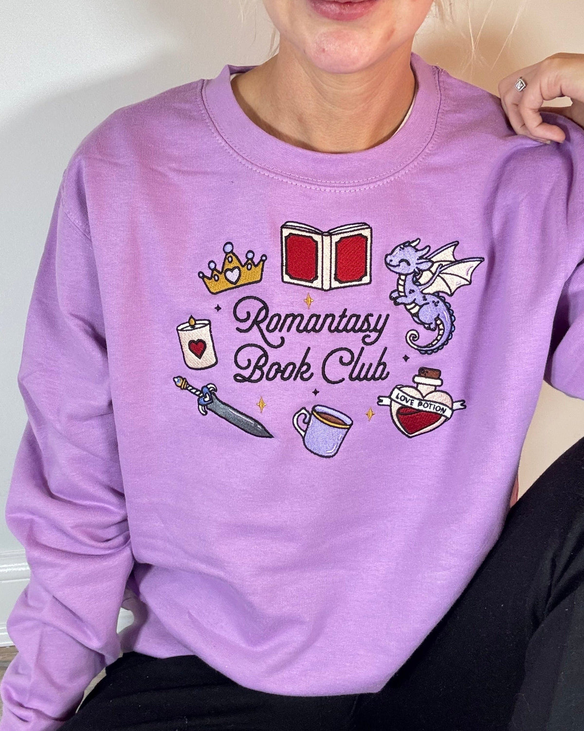 Romantasy Book Club Embroidered Sweatshirt