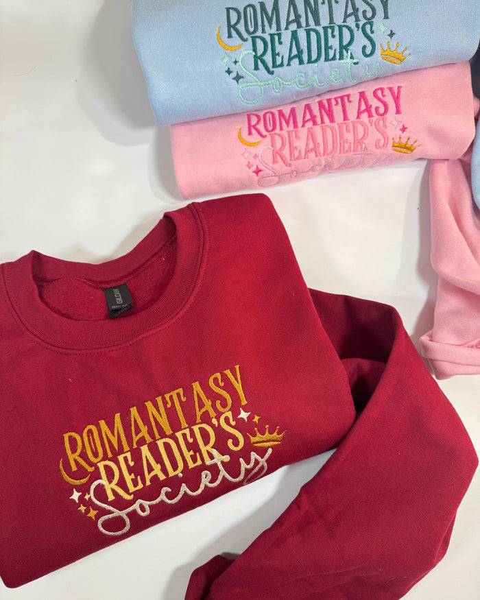 Romantasy Readers Society Embroidered Sweatshirt