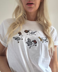 Silly Seagull Embroidered T-shirt