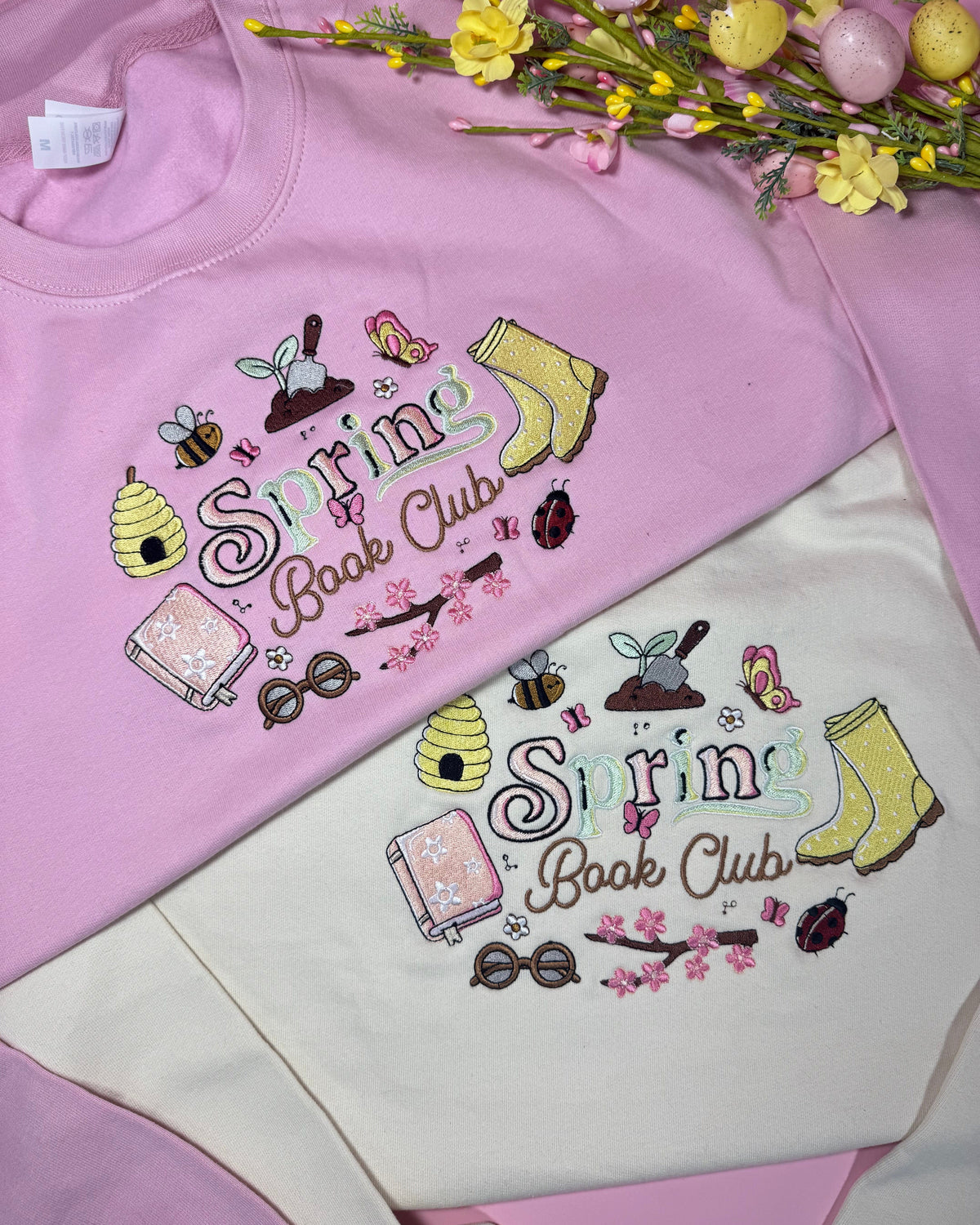 Spring Readers Club Embroidered Sweatshirt
