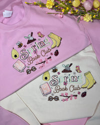 Spring Readers Club Embroidered Sweatshirt