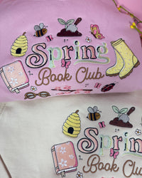 Spring Readers Club Embroidered Sweatshirt