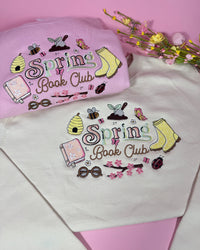 Spring Readers Club Embroidered Sweatshirt