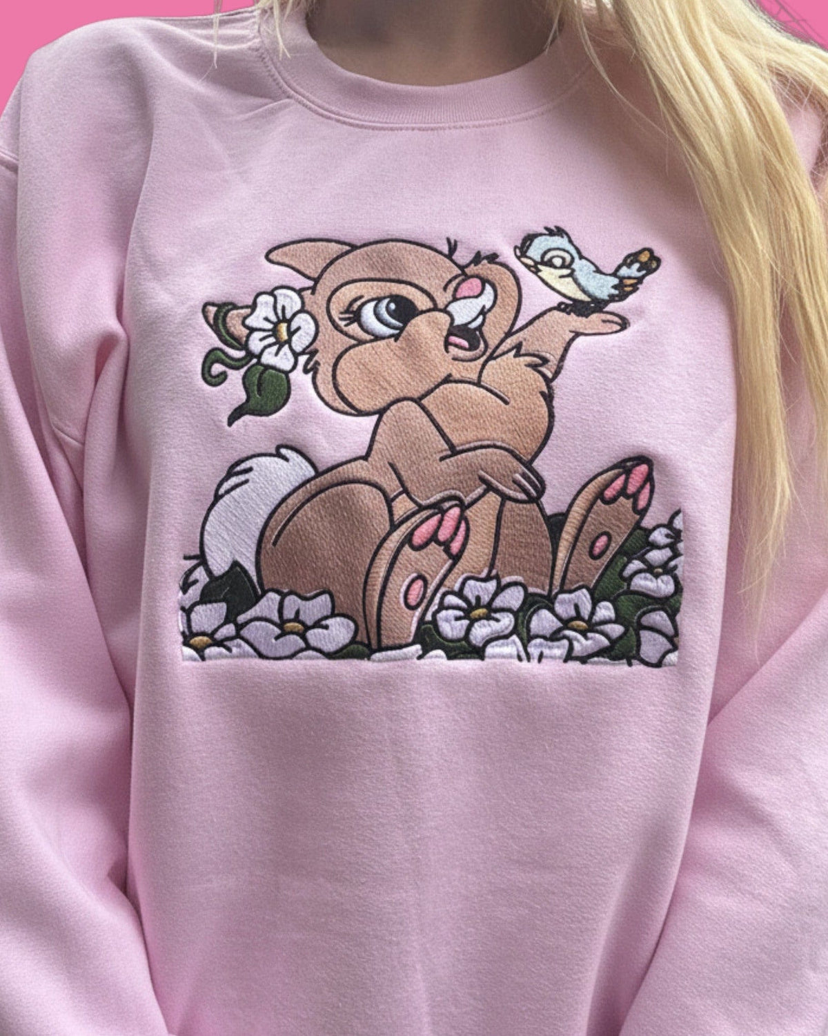 Spring Thumper Embroidered Sweatshirt