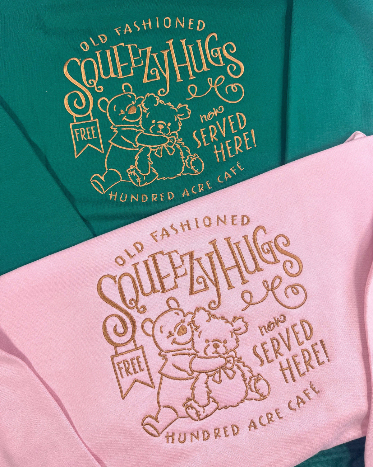 Squeezy Hugs Pooh Bear Embroidered Sweatshirt