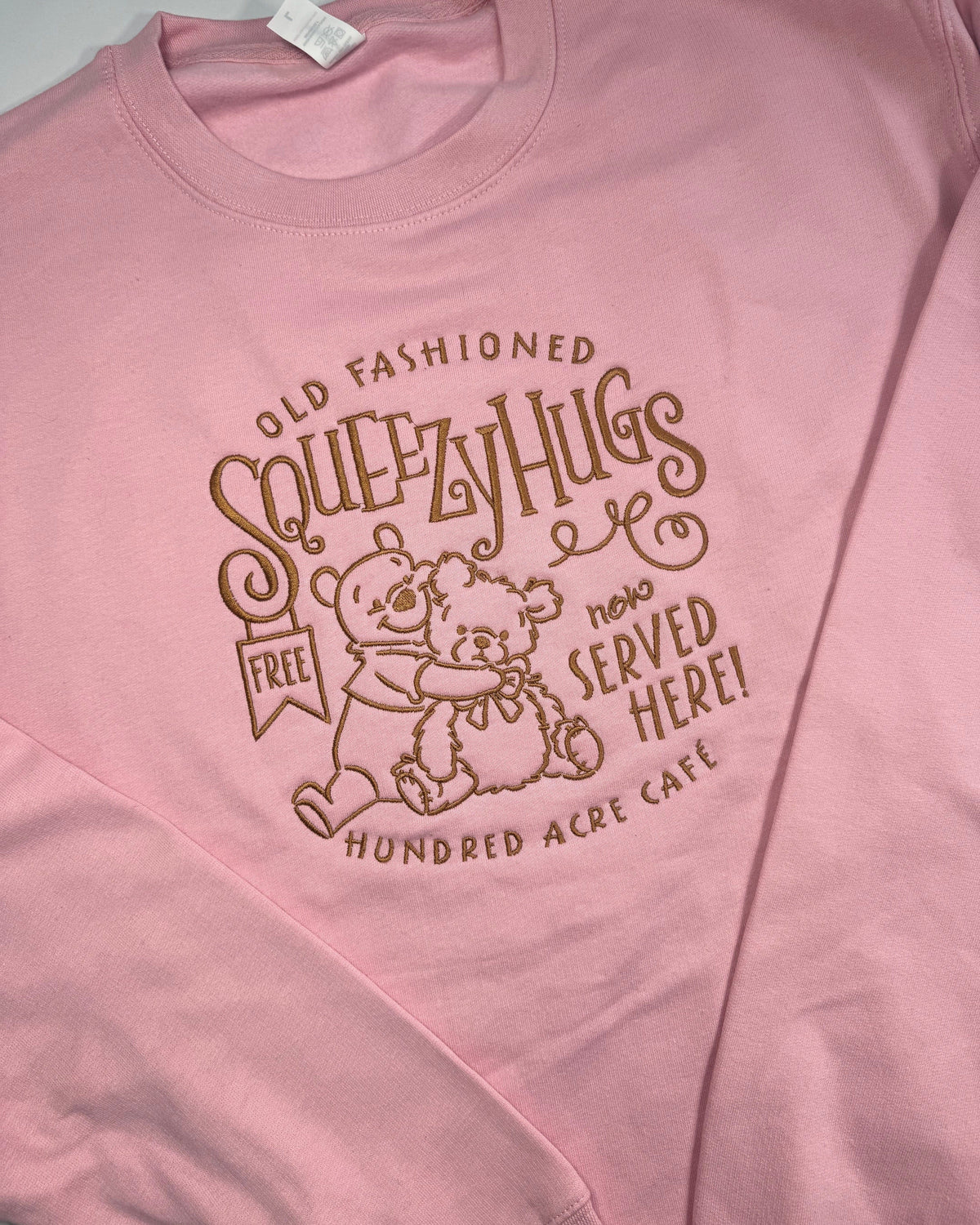Squeezy Hugs Pooh Bear Embroidered Sweatshirt