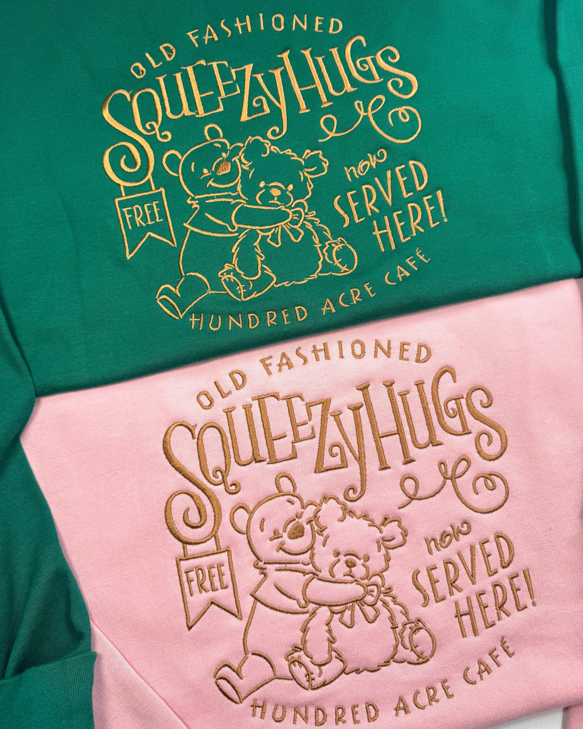 Squeezy Hugs Pooh Bear Embroidered Sweatshirt