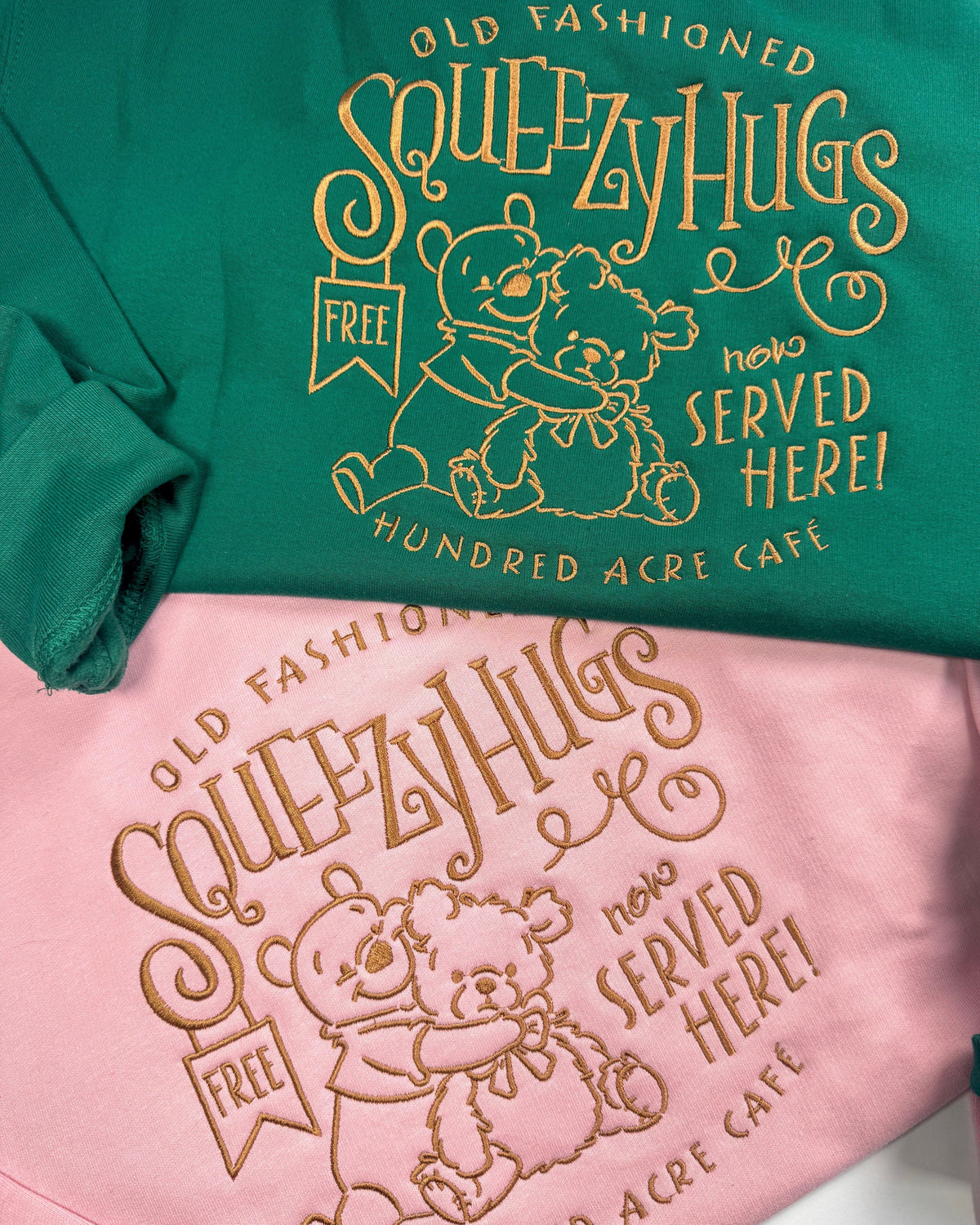 Squeezy Hugs Pooh Bear Embroidered Sweatshirt