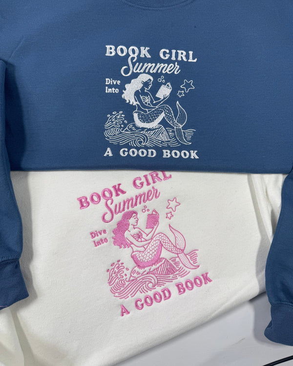 Summer Book Club Embroidered Sweatshirt