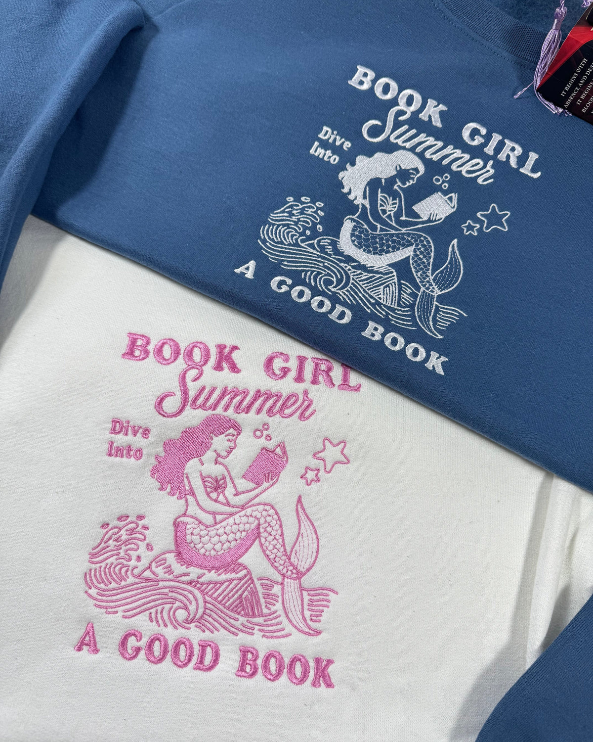 Summer Book Club Embroidered Sweatshirt
