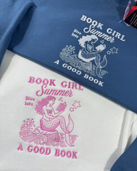 Summer Book Club Embroidered Sweatshirt