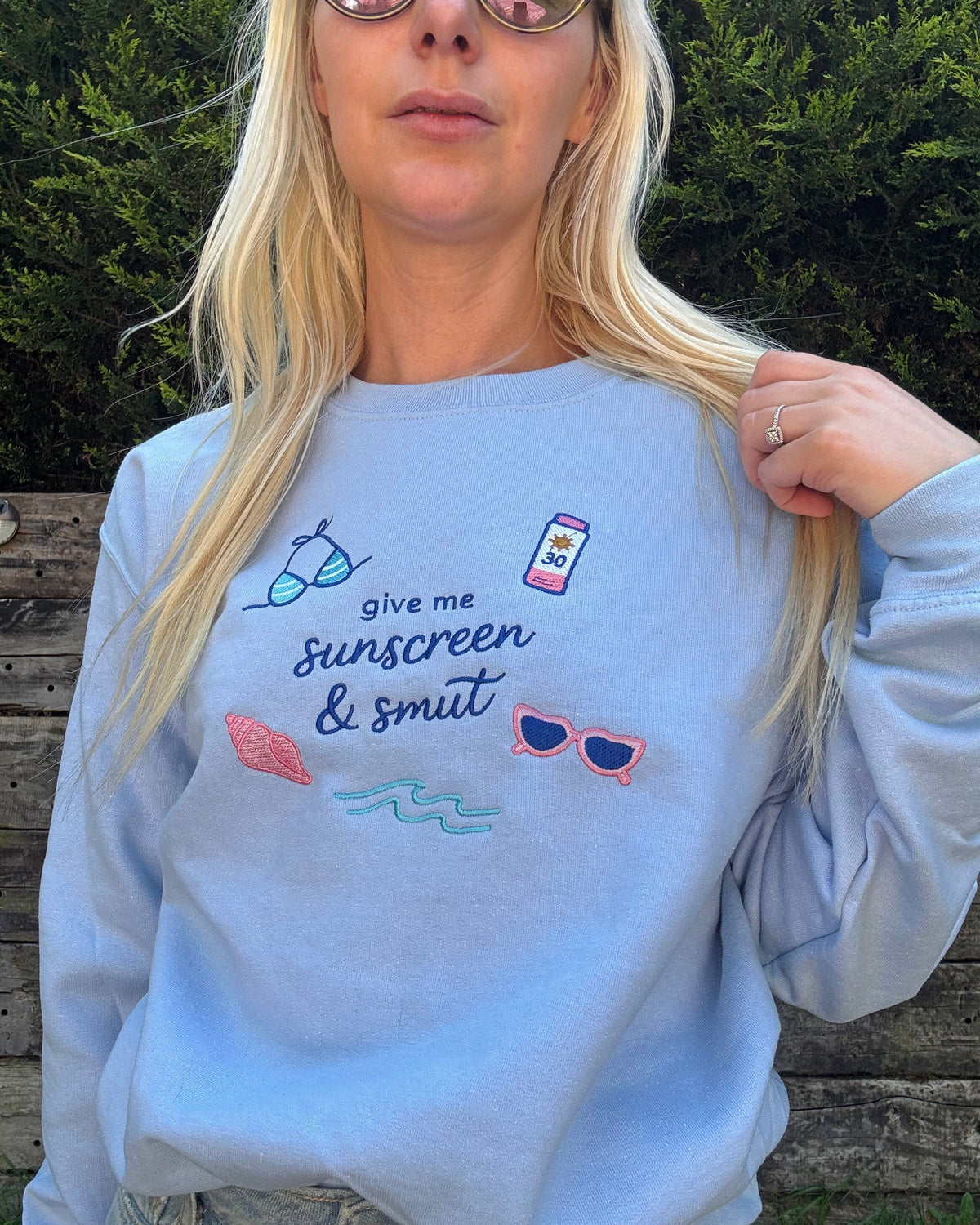 Sunscreen & Smut Bookish Sweatshirt