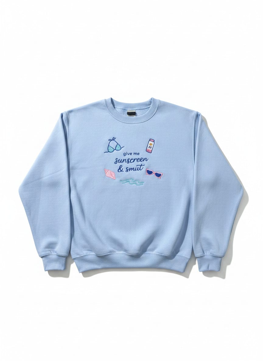 Sunscreen & Smut Bookish Sweatshirt