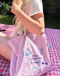 Sunshine & Smut Beach Bag at Stitch & Smile
