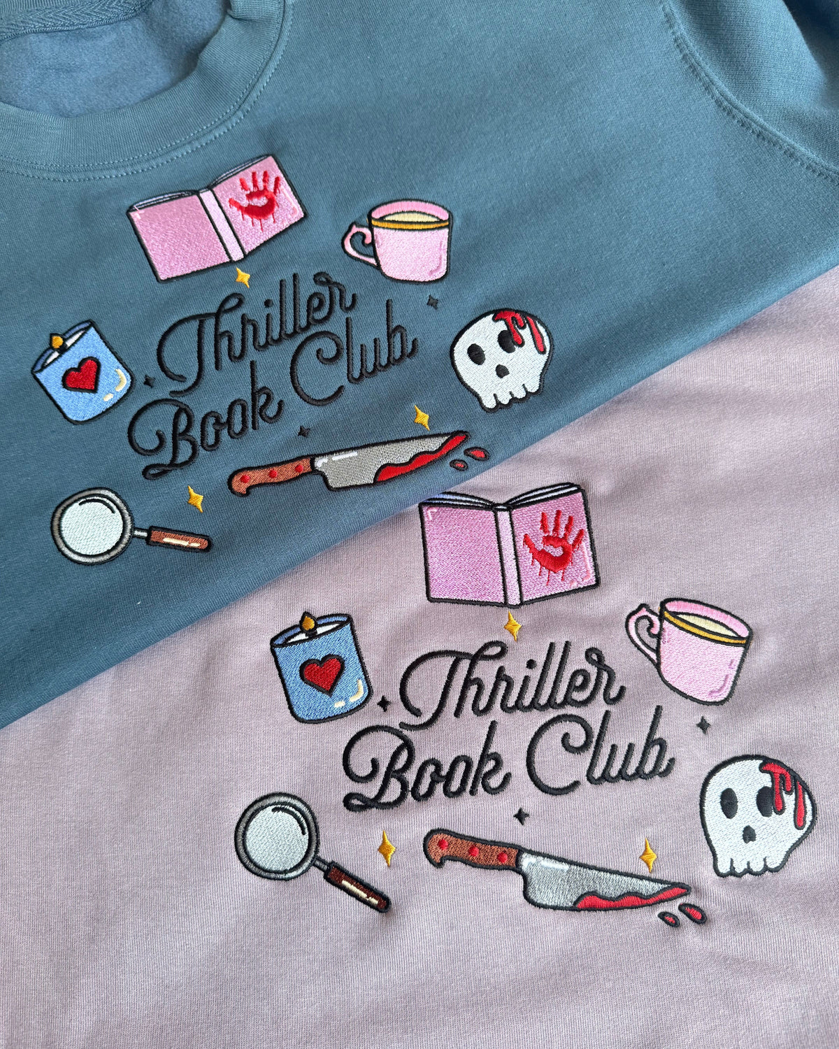 Thriller Book Club Embroidered Sweatshirt