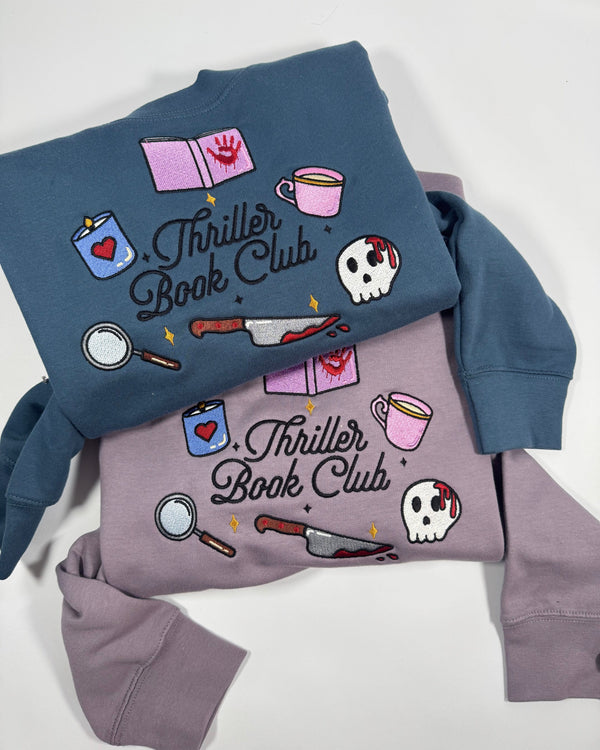 Thriller Book Club Embroidered Sweatshirt