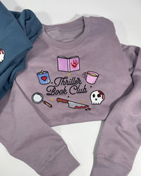 Thriller Book Club Embroidered Sweatshirt
