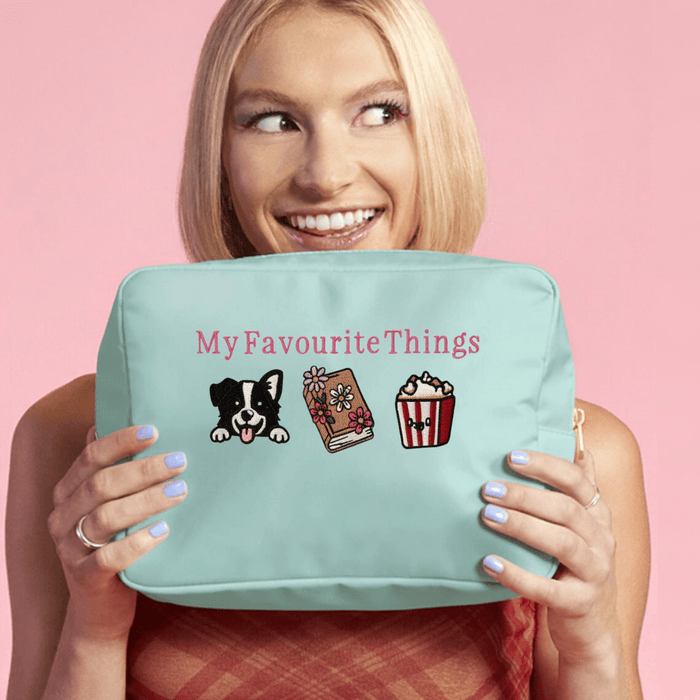 Personalised Mint Cosmetic Pouch