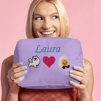 Personalised Lilac Cosmetic Pouch