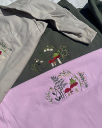 Whimsical Frog and Toadstools Sweatshirt