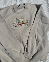 Whimsical Frog and Toadstools Sweatshirt
