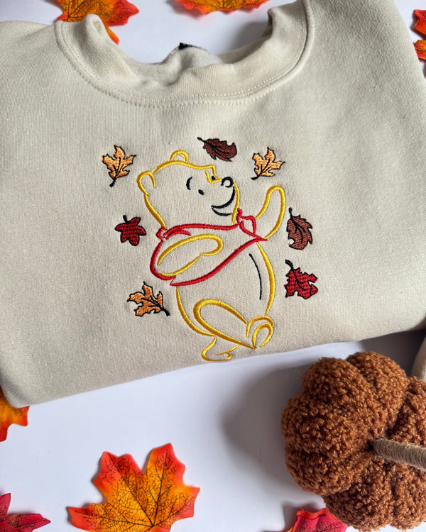 Winnie-the-Pooh Autumn Embroidered Sweatshirt