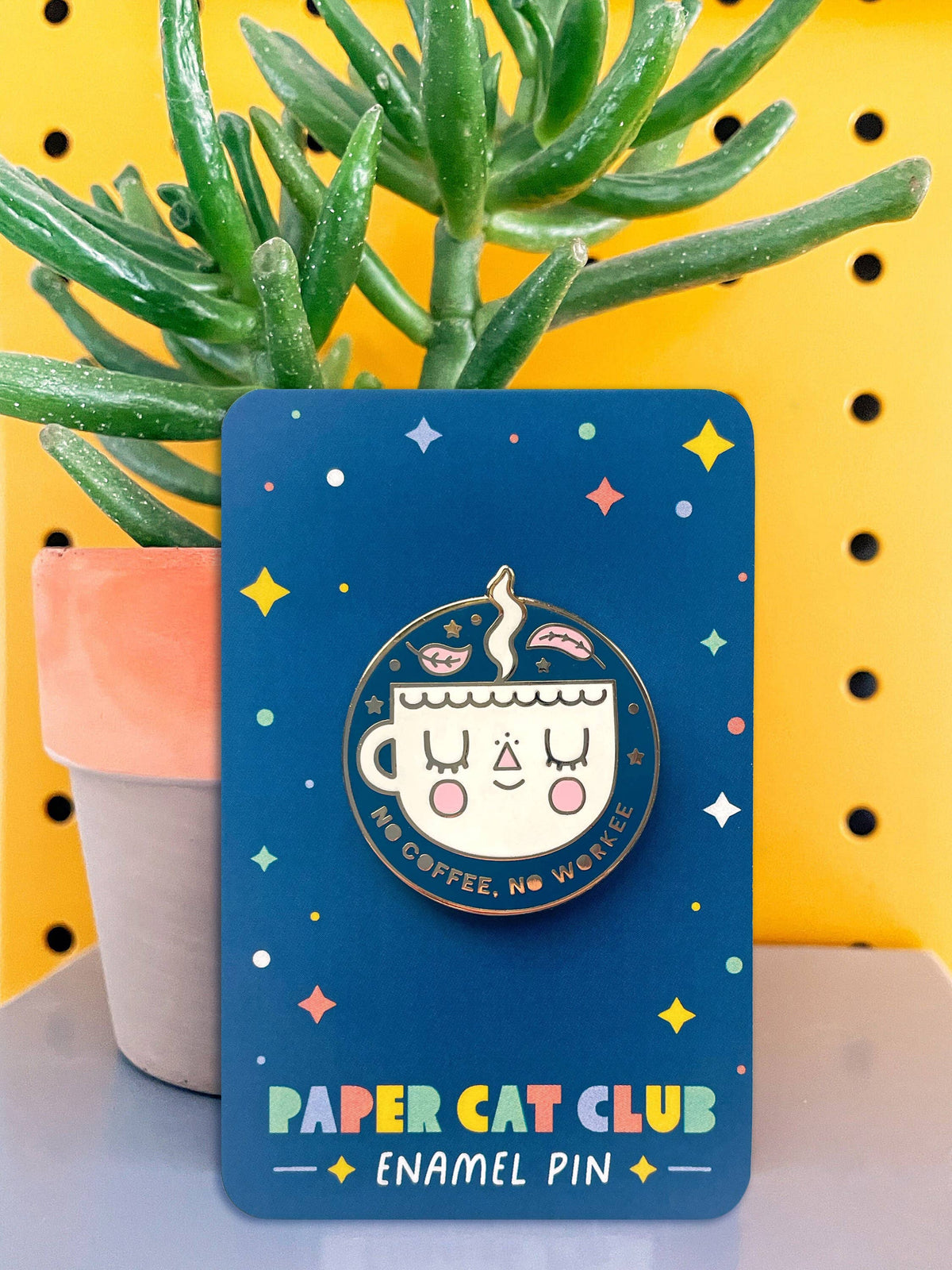 No Coffee, No Workee Enamel Pin Badge