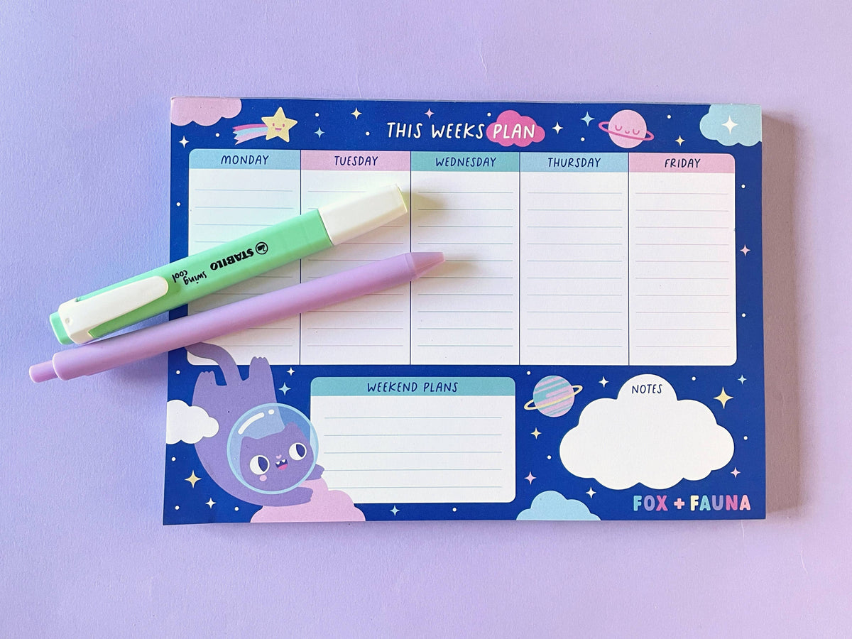 Cosmic Kittys Weekly Planner