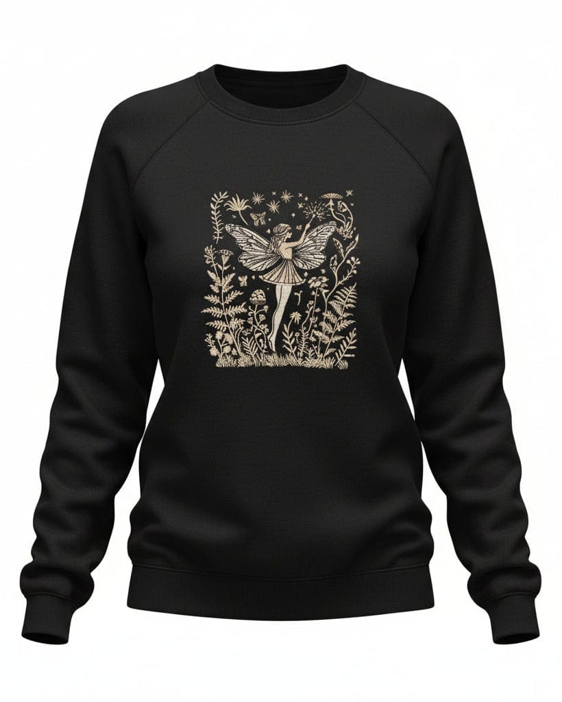 Gold Garden Fairy Embroidered Sweatshirt