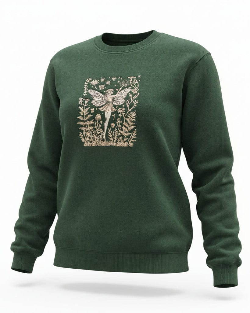 Gold Garden Fairy Embroidered Sweatshirt