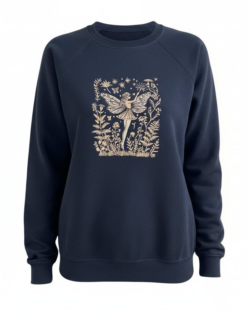 Gold Garden Fairy Embroidered Sweatshirt